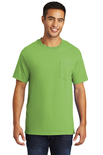 Port & Company  Adult Unisex Tall Essential 6.1-ounce, 100% Cotton Pocket T-shirt